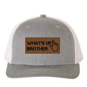 What’s Up Brother Hat - WUB Richardson Patch Dad Cap, Gag Gift, Cap Daddy