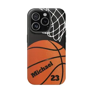 Basketball Magnetic Tough Case, Sports Gift, Athlete Accessory, Teen Birthday, Unique Phone Cover,phone Case Suitable for Iphone 11/12/13/14/15/16/17 Pro Promax Plus Air and Samsung S22/S23/S24/S25 Plus Ultra Fe