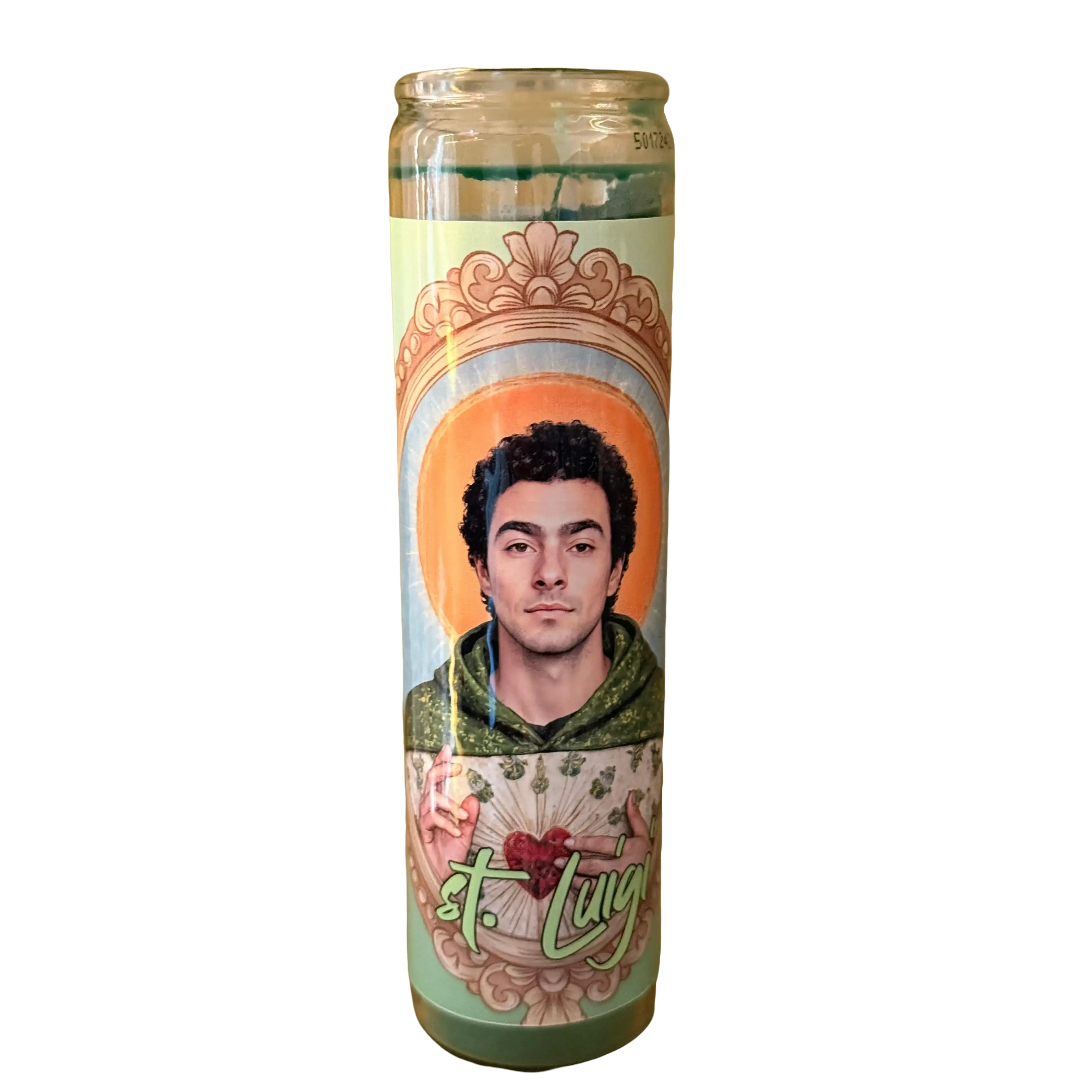 St Luigi Round Unscented Prayer Candles - Home Decor Accessory, Home Lighting Accent