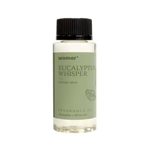 Aromar Plus Eucalyptus Whisper Diffuser Oil 2.03 fl oz 60 ml Energizing & Refreshing Aromatherapy Fragrance for Work Study
