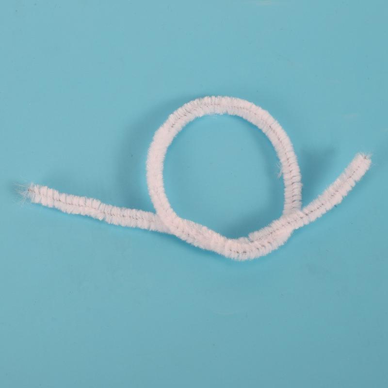 100 Pcs 30cm creation pipe cleaners, white