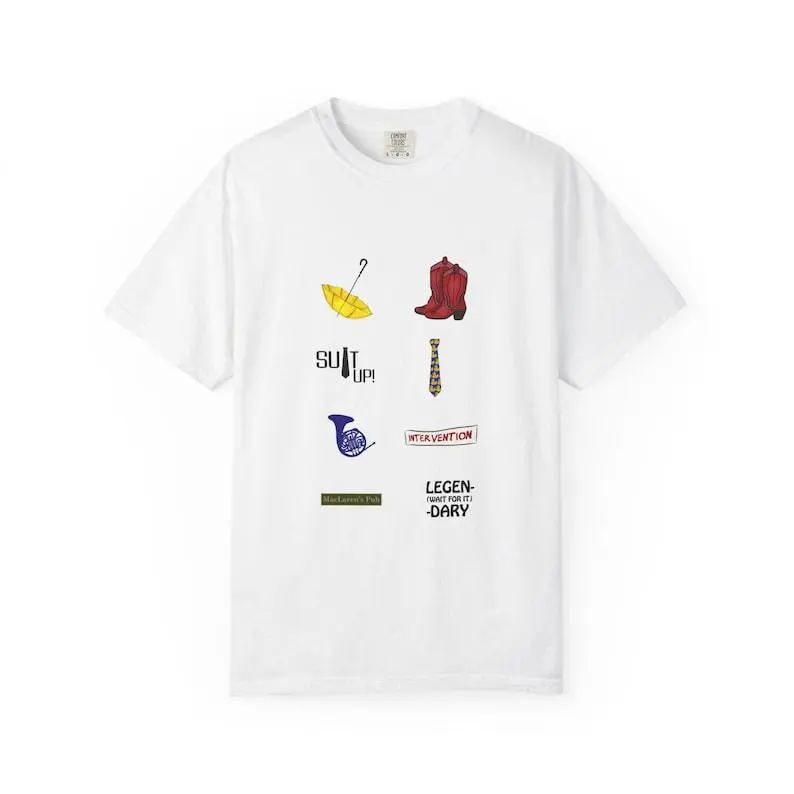 How I Met Your Mother Unisex T-Shirt - Ted,Robin,Barney,Lily,Marshall Funny TV Series Tee, Gift for HIMYM Fans