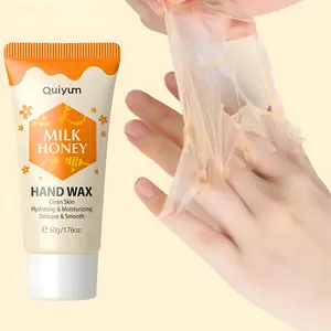 Milk & Honey Moisturizing Hand Wax Mask, Tear Off Hand Mask for Tender Smooth Skin, Hydrating Peel Off Mask with Natural Extracts