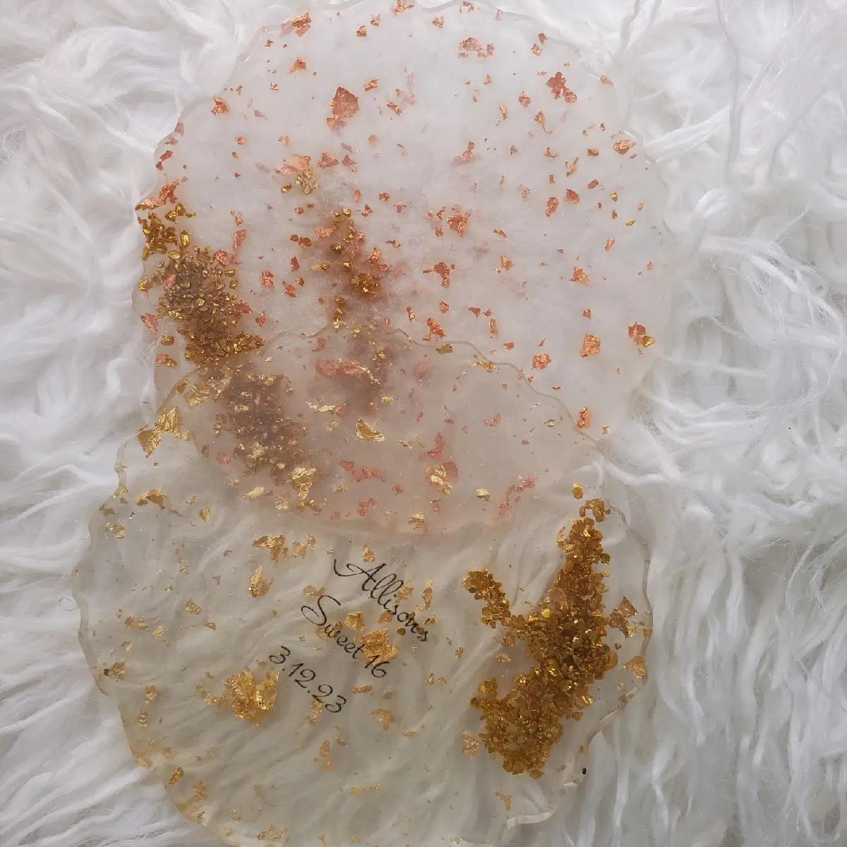 Resin coasters,