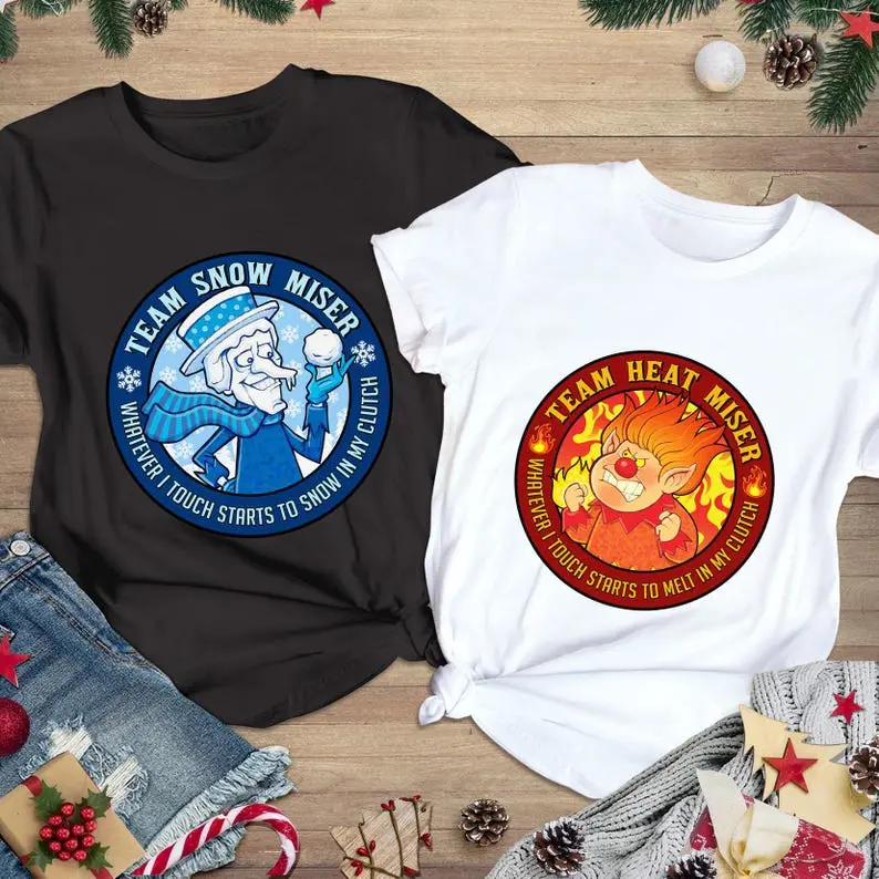The Year Without Santa Claus T-Shirt, Miser Brothers, Heat And Snow Tee, Snow Miser Tee, Heat Miser Shirt - 1 piece