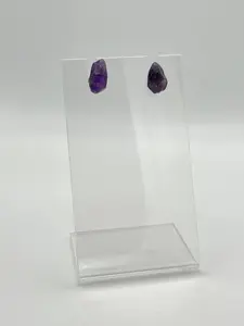 Handmade Amethyst Stud Earrings | Intuition & Calm Crystal Jewelry