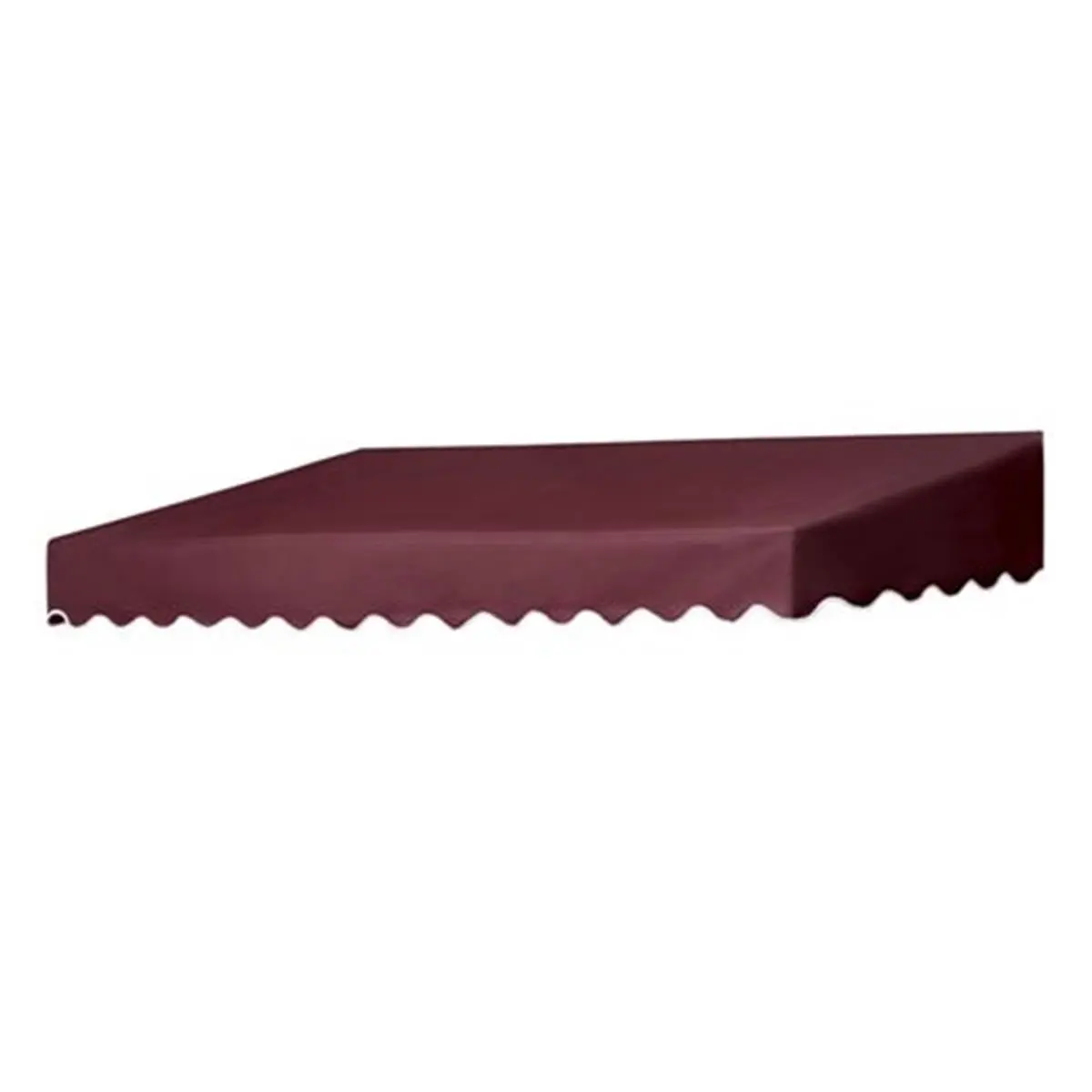 IDM Worldwide 3020908 Traditional Burgundy 8ft Rectangular Door Canopy - Outdoor Sun Protection Patio Canopy Shade Solution, Outdoor Shade Solutions