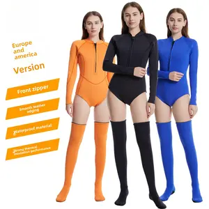 Women's Wetsuit, Outdoor Diving Sports, Comfortable, Elastic, Warm, Breathable, Women's One-Piece Swimsuit Wetsuit