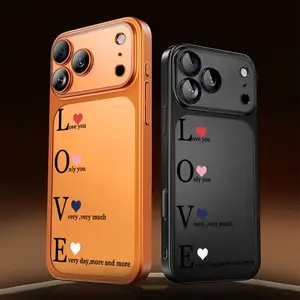 Colorful Heart-Themed Phone Case, Luxurious High-End Matte Electroplated with Lens Protection, Suitable for Iphone 17 Pro Max, 16, 15, 14, 13 12Protective Cover, Christmas Gift, New Year Gift, Easter Gift, Halloween Gift, for Friends, for Family.