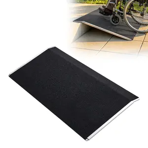 VEVOR Threshold Ramp for Doorways, 31.9 x 15.4 in, Platform Aluminum Wheelchair Ramp, Non-Slip Door Threshold Ramps, 400 lbs Load Capacity, for Home Steps, Curbs, Wheelchairs, Walkers, Scooter, Carts