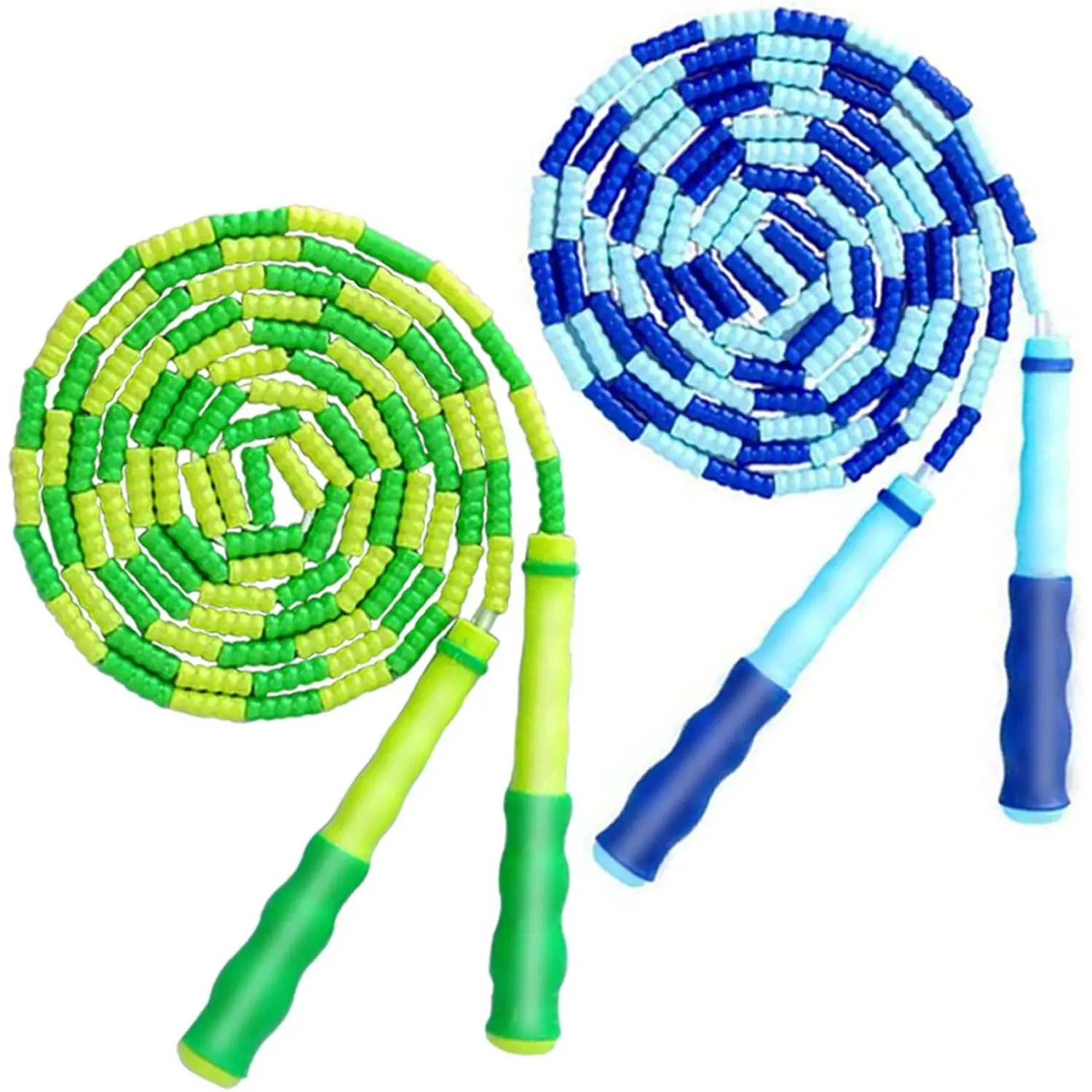 Jump Rope for  Girls and Boys, Soft Beaded Jump Ropes, Adjustable Skipping Rope, Tangle-Free Segmented Rope for  and Women Men Adults Exercise, Keeping Fit,  - 9.2Ft Yifanyou Sports