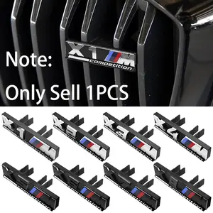 1Pcs 3D ABS Car Styling Front Grille Emblem Badge Logo Decoration Auto Accessories For BMW X1 X2 X3 X4 X5 X6 X7 M competition E83 F39 F10 F30 G11 E46 E70 E90