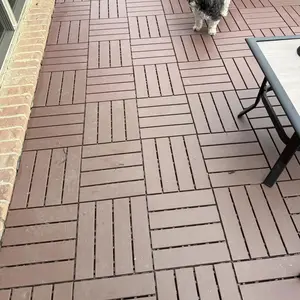 88pcs Interlocking Deck Tiles - Non-Slip Surface, Heavy-Duty 12"x12" Flooring, Easy Peel-and-Stick Installation, for Patio, Balcony, Poolside, Garage, Indoor/Outdoor Use - Low Maintenance & Weather-Resistant Patio