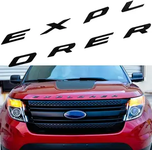 Front Hood Explorer Letters Decal Fit for 2011-2025 Explorer Model Emblem Badge