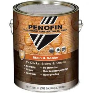 212 MAIN Penofin 292873 Transparent Penetrating Oil Finish Stain & Sealer, Mission Brown, for Exterior Fence, Decks Siding, with UV Protection