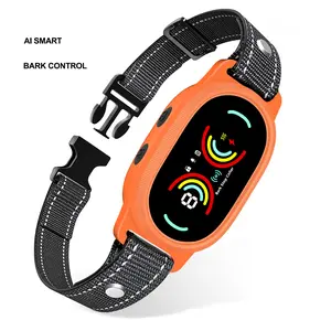 Anti Bark Collar for Dogs Smart No Harsh Shock Humane Training Collar with Beep Vibration, Rechargeable Automatic Dog Barking Control Device for Small Medium Dogs, Adjustable Sensitivity Levels