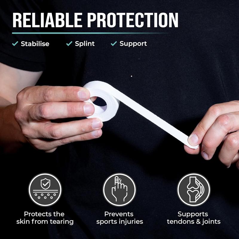 Finger Tape Sports Extra Strong Adhesive, 3 Rolls Athletic Tape for Fingers, Skin-Friendly Sports Tape, Tape for Weight Lifting, Volleyball Finger Tape, Boulder, Climbing, Basketball, Finger Tape BJJ