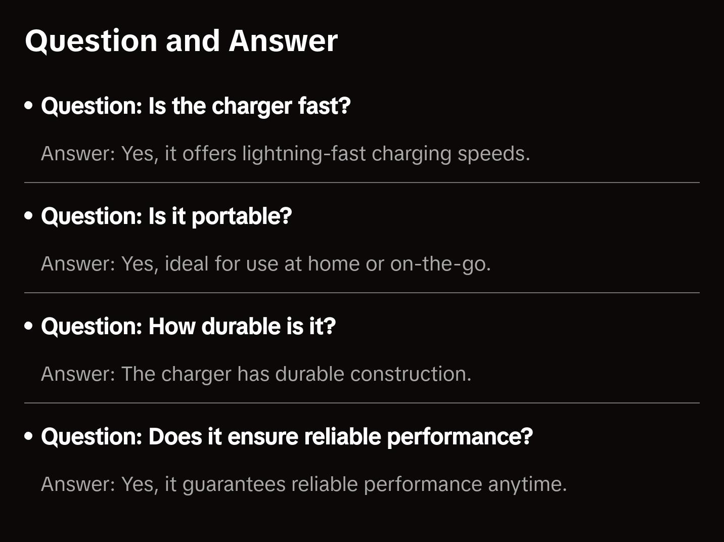 Friendlyfinds Lightning Charger