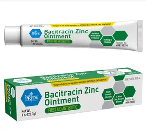 MED PRIDE Bacitracin with Zinc Ointment Bacitracin for Infection Prevention and Skin Relief, 1 Oz Tube