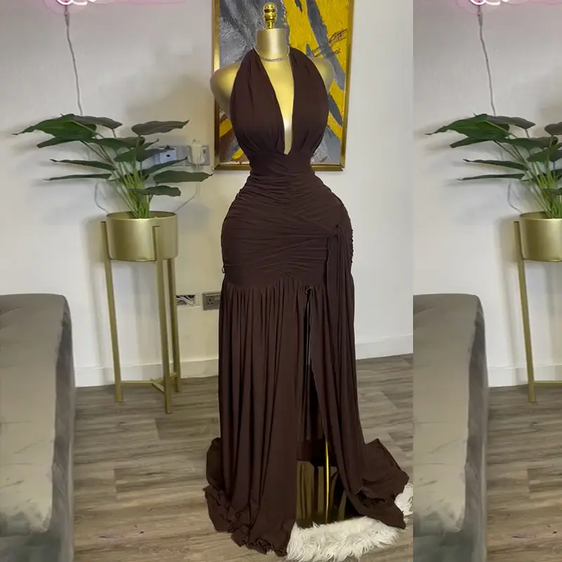 bridesmaid dresses brown - TikTok Shop