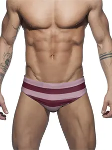 Men's patterned quick-dry triangle underwear, men's swimwear, summer beach swimming shorts, Trunks, Athletic, Activewear