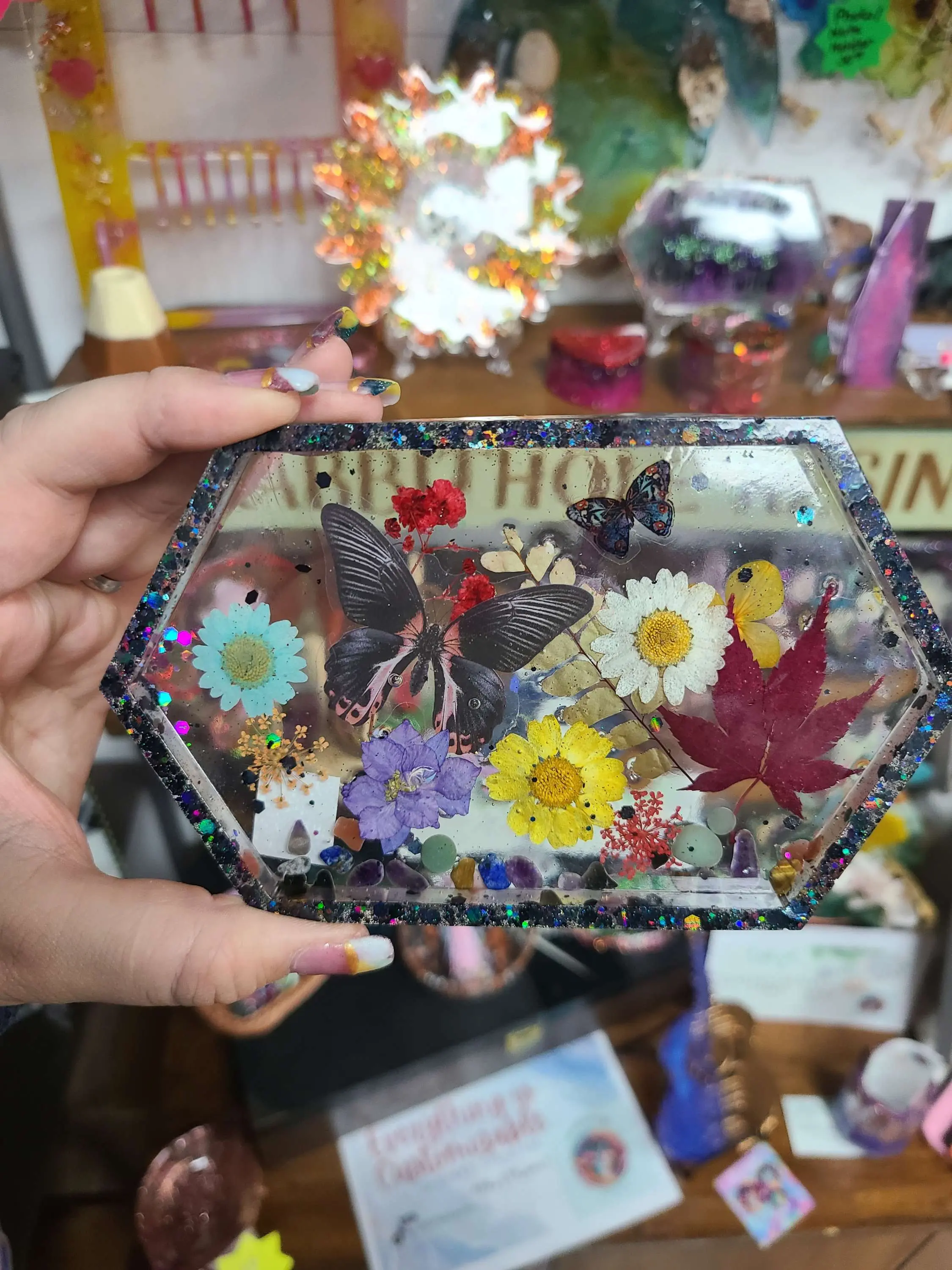 Customizable Small Trinket Tray- Hex shaped