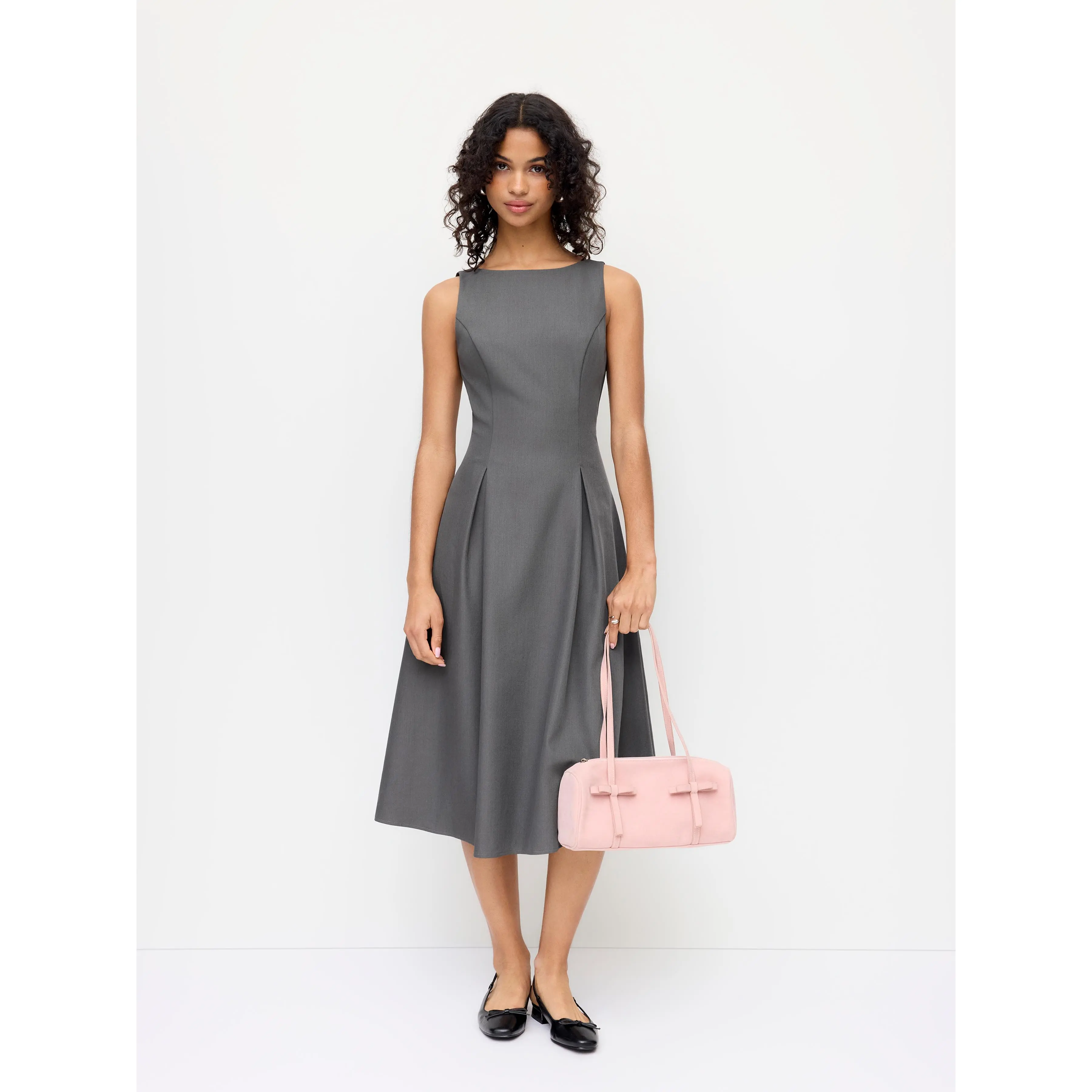 Cider Boat Neck Pleated A-line Midi Cami Dress - TikTok Shop Cider Boat Neck Pleated A-line Midi Cami Dress - TikTok Shop
