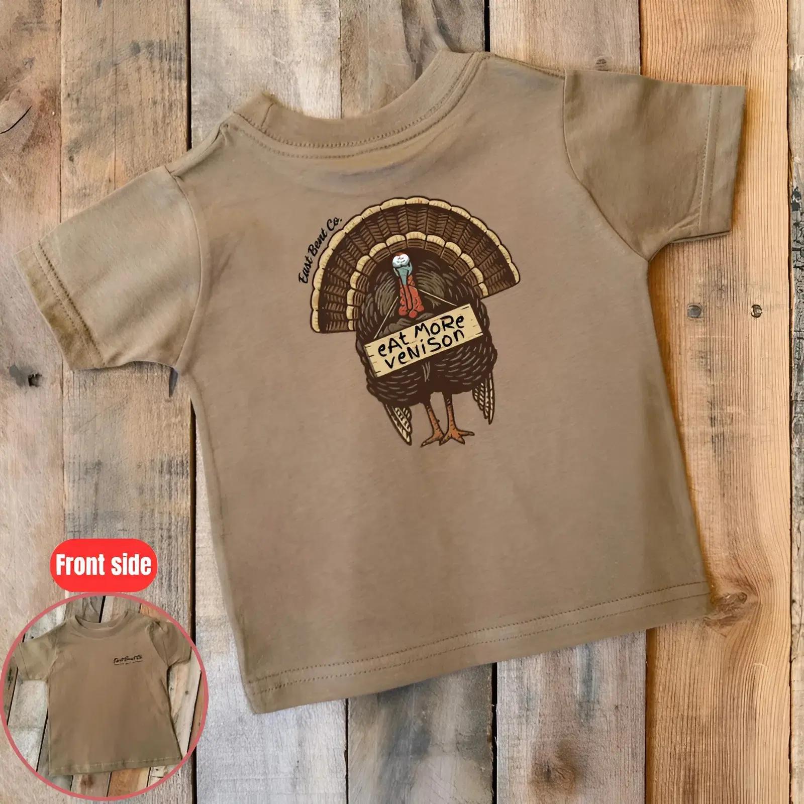 Youth and Adult Eat More Venison Turkey Shirt, Thanksgiving youth tee, Fall shirt, hungting tee, Country boys clothes,Trending tee, Youth clothing, gift for son and daughter, family shirt, holiday outfit