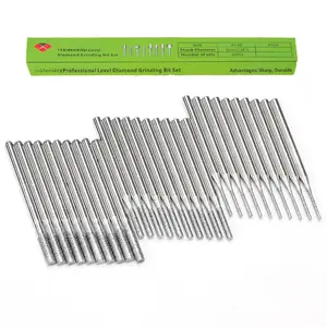 1 2 3 mm  Drill Bits Stone Carving Kit Lapidary Supplies  Making Glass  Bit for Dremel Tool Accessories Pack of 30 count