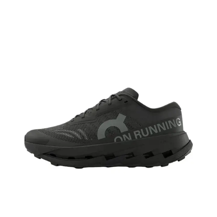 All Black Unisex Mesh Athletic Shoes, Original Shoe Box Included | Shock Absorbing Cushion Sole, Breathable Daily Workout Running Sneakers