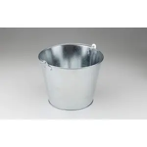 IMC Metal Galvanized Ice Bucket| Large| Silver| 5-Quart| Perfect for Parties and Tailgates