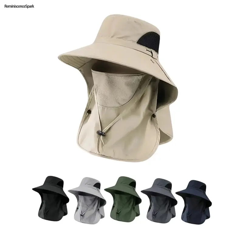 Unisex Summer UV Protection Wide Brim Fishing Hat | Waterproof Bucket Hat | Breathable Quick-Dry Fabric | Sunshade Cap Perfect for Hiking, Fishing, Camping, Beach & All Outdoor Activities