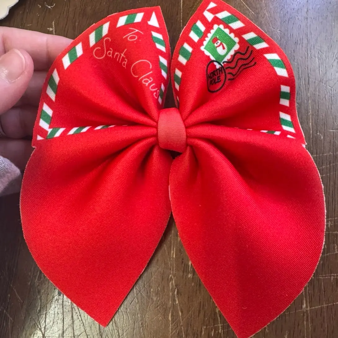 Christmas hair bow accessories .