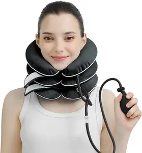 Cervical Neck Traction Device for Instant Neck Pain Relief - Inflatable & Adjustable Neck Stretcher Neck Support Brace, Neck Traction Pillow for Home Use Neck Decompression Lightweight airsoft tactical stuff for men