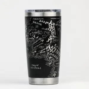 Middle Earth Map Custom 360 Engraved 20oz Tumbler