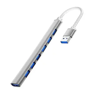 7-Port USB C Hub - 7-in-1 USB 3.0 OTG Multi-Port Splitter Adapter for MacBook Pro/Air, PC Laptops