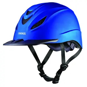 Troxel Intrepid Western Riding Helmet - Low Profile, Matte Duratec Finish, ASTM/SEI Certified - Multiple Sizes Indigo / Large