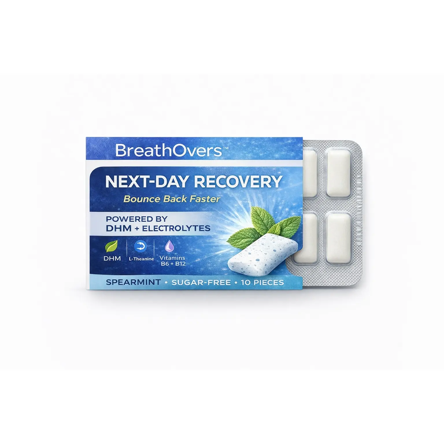 BreathOvers Recovery Gum