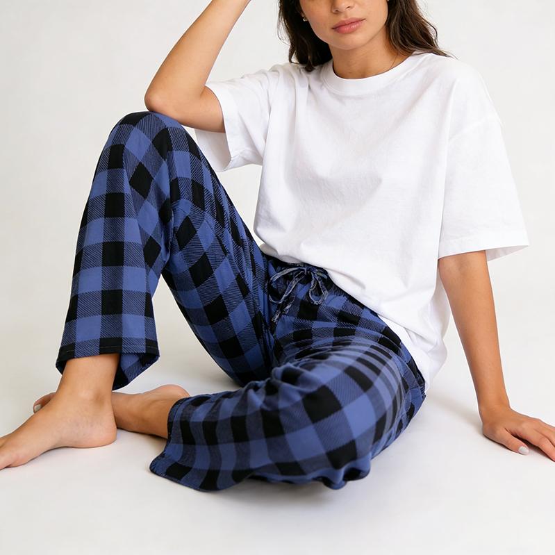 Women's Christmas Plaid Cotton Blend Pajama Pants, Lightweight Comfy Lounge Pants Thin Soft Sleep Bottoms, Breathable Loose Drawstring Pj Trousers for Spring & Summer Women's Christmas Plaid Cotton Blend Pajama Pants, Lightweight Comfy Lounge Pants Thin Soft Sleep Bottoms, Breathable Loose Drawstring Pj Trousers for Spring & Summer