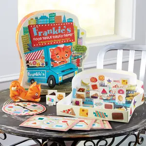 Educational Insights Frankie's Food Truck Fiasco Game, Shape Matching Award-Winning Board Game for Preschoolers & Toddlers, For 2-4 Players, Fun Family Game for Kids Ages 4+