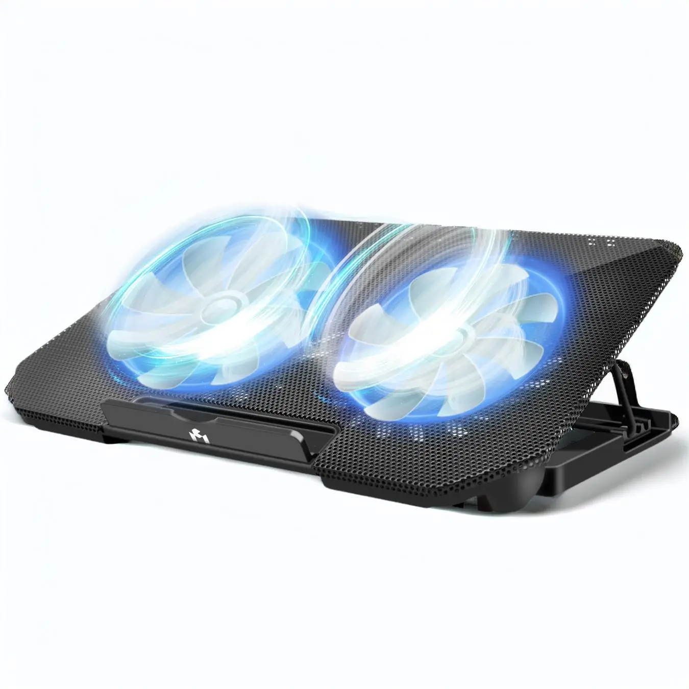 Laptop Cooling Pad, Cooling Stand with 2 Cooling Fans, Adjustable Wind Cooler, Laptop Cooling Fan Stand Compatible with Macbook Pro/PS3/PS4