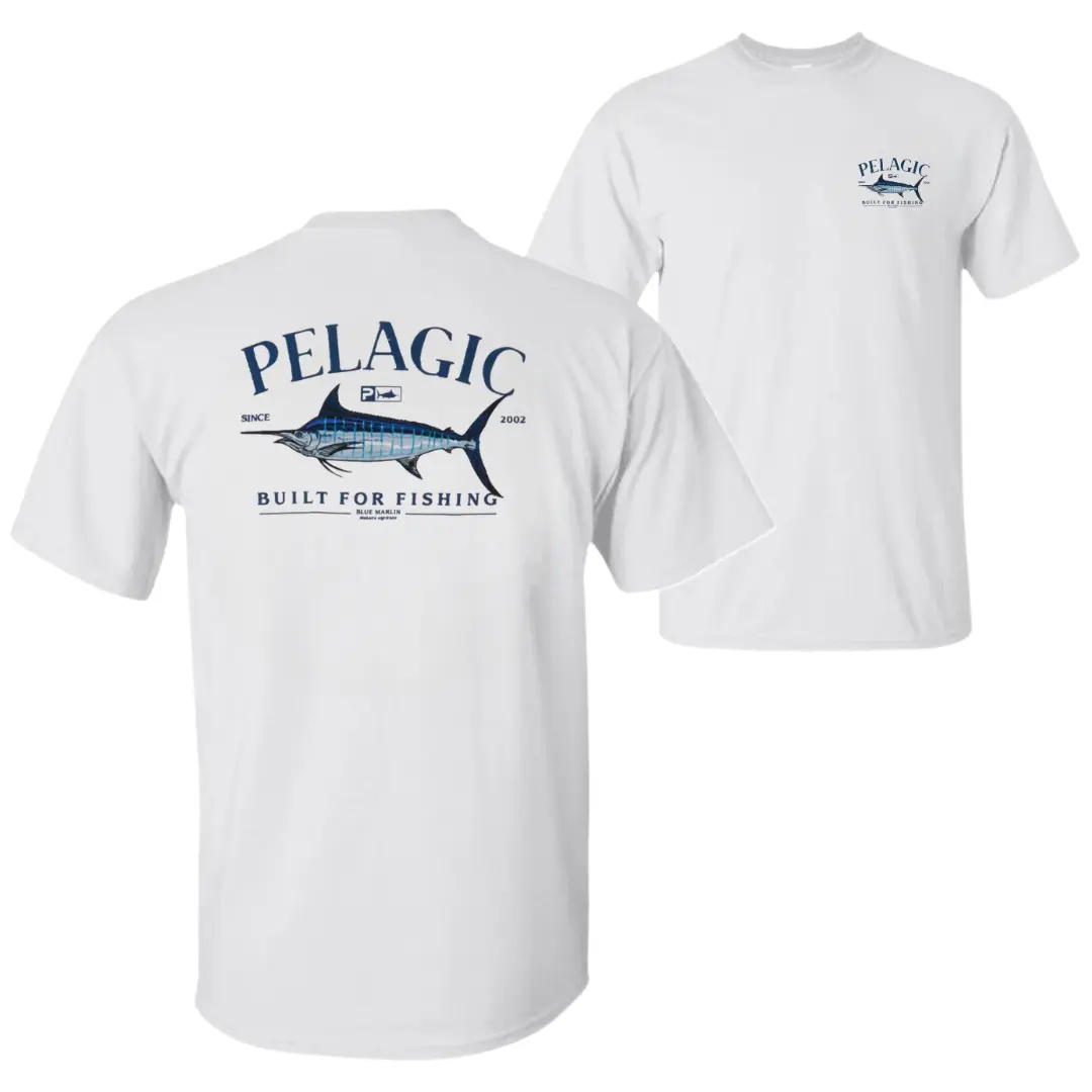 Pelagic Blue Marlin T-Shirt, Offshore Marlin Fishing Graphic Tee, Soft Cotton Blend Ocean Apparel, Saltwater Angler Shirt for Men & Women, Fisherman Gift