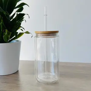 Snow Globe Glass Can 12 Oz