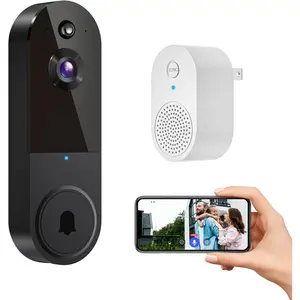 1080p Video Doorbell Camera Wireless Wi-Fi Cam with, AI Motion Detection Two Way Talk, Night Vison, Cloud Storage, 2.4G Wi-Fi，Includes Pay-to-Use Value-Added Services
