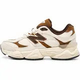 NEW BALANCE 9060 'Brown Sugar Latte' Youth Girls' Retro Round Toe Lace-Up Solid Rubber Sneakers - Shoes for Women, Walking Running Sneakers, Sporty Running Shoes, Back to School Footwear