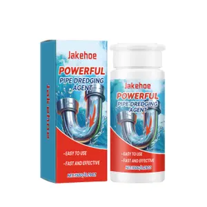 Jakehoe Drain Clog Clogging Dredging Agent, Kitchen Drain Toilet Pipe Clogging Dredging Cleaning And Decontamination Household Dissolver and Cleaner Powerful All-Around Pipe Cleaner