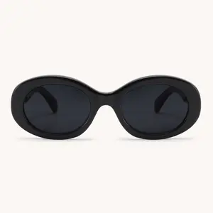 Unisex Retro Oval Stylish Glasses, Vintage Trendy Full Rim Design, Polycarbonate UV400 Anti-UV Tinted Lenses Fashion Eyewear Accessories,summervibes outdoorfun