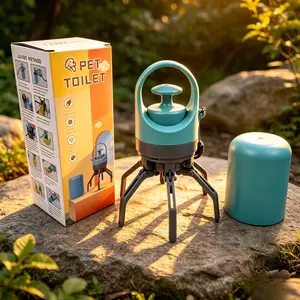 Portable pet waste picker for yards and walks, suitable for pet households. Claw-style pickup tool for small and large dogs, portable pooper scooper with storage bag. Bestselling model.