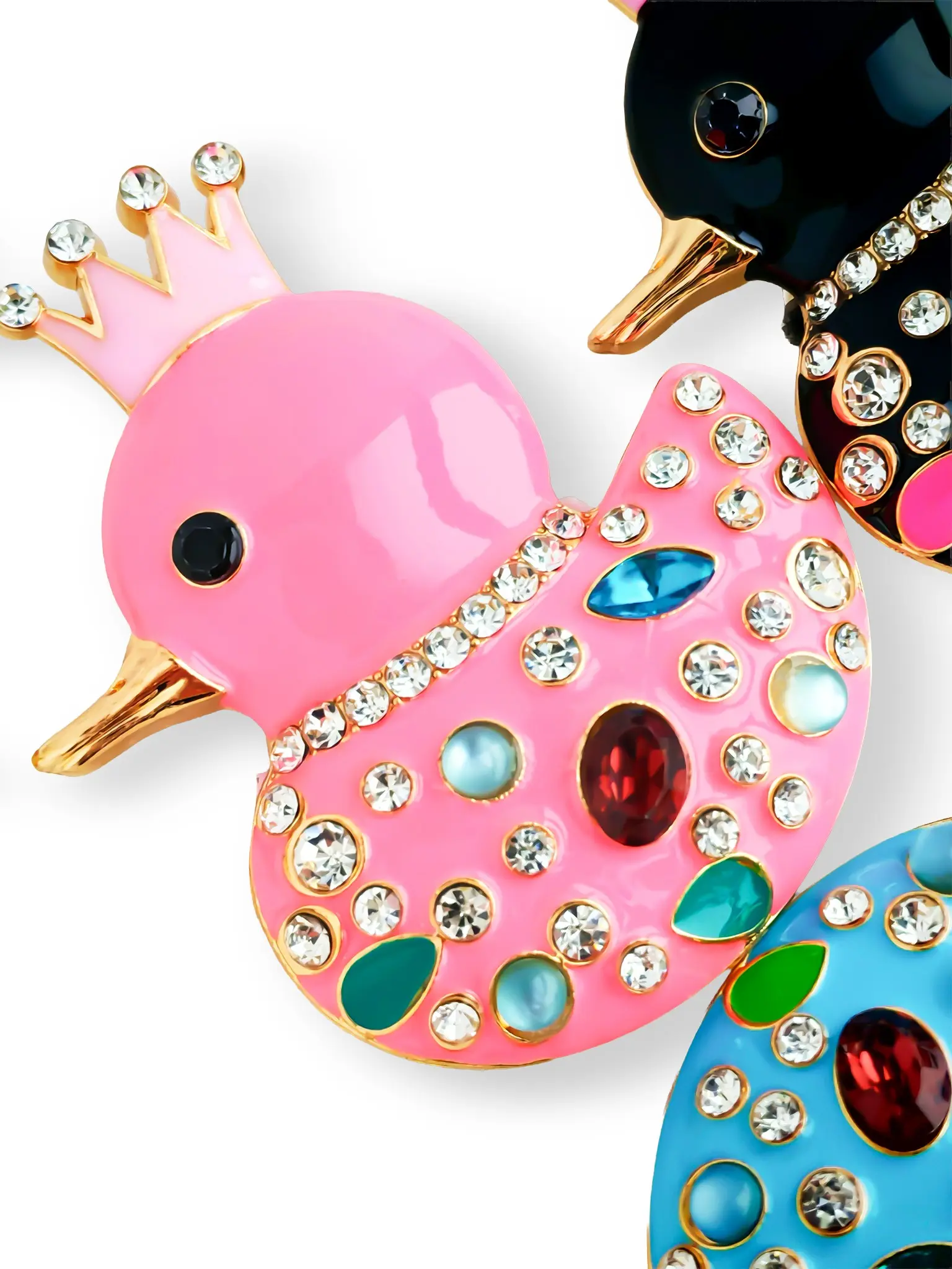 1pcs Creative Cute Crown Duck Charm, DIY Gift for Craft Pens, Phone Chains, Keychains, Car Hangs, Indoor Decorations, All Seasons
