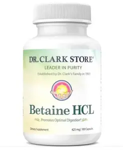Betaine HCL, 425 mg 100 capsules